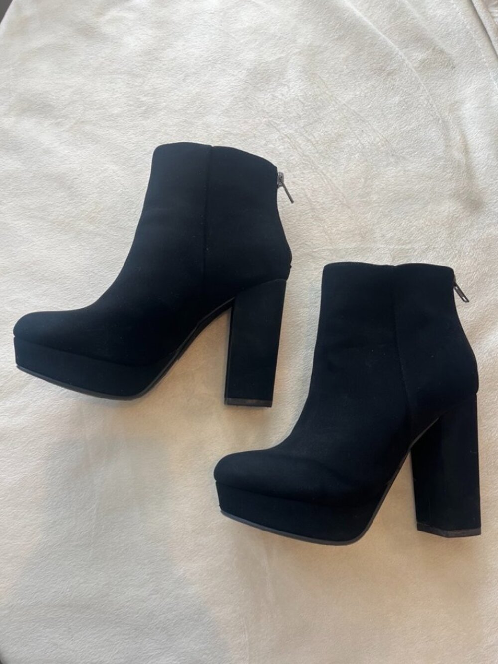 Marco Republic Black Platform Ankle Boots | Size 9